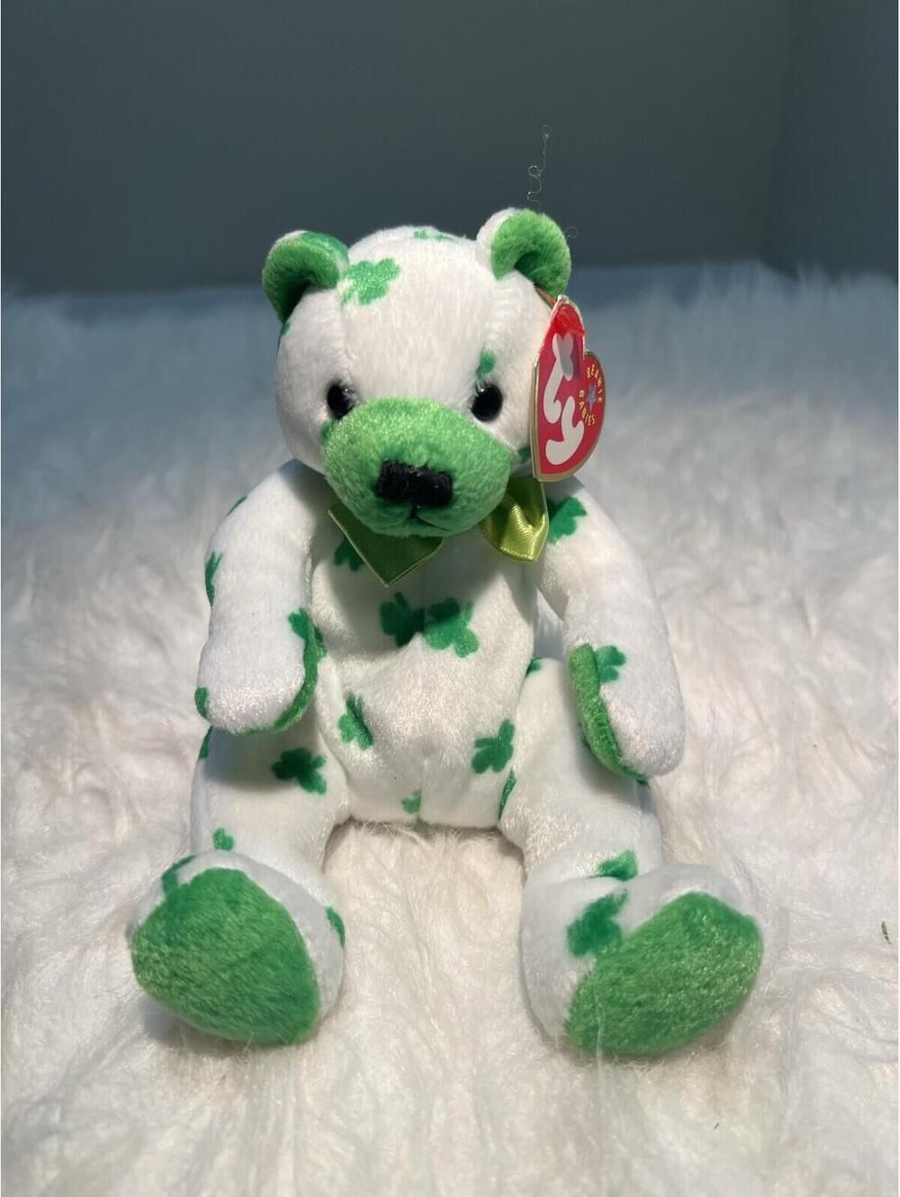 Ty Beanie Babies~Clover The Bear Vintage Retired 2001 New